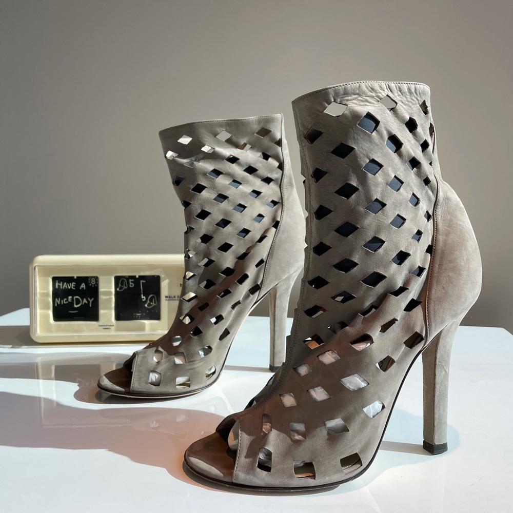 Jimmy Choo Suede Summer cutout boots